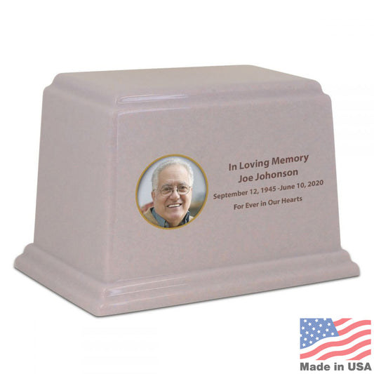 Life Treasured Purple Stone Urn